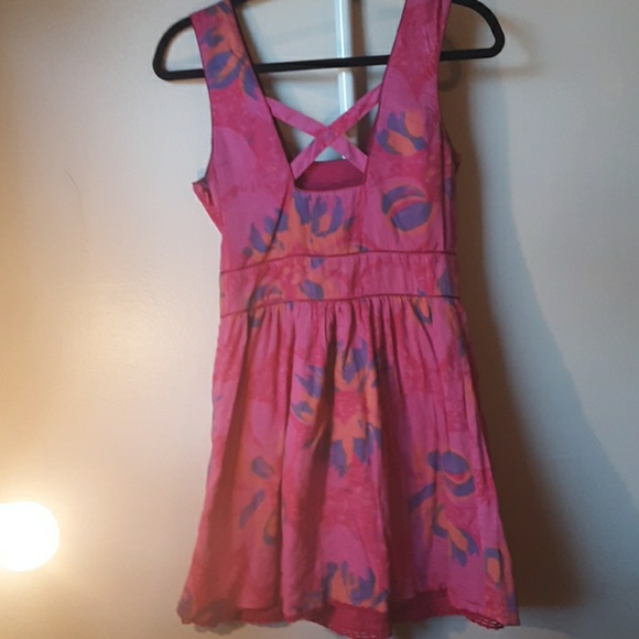 NWOT FREE PEOPLE PINK MINI DRESS SIZE 4 - Picture 4 of 5